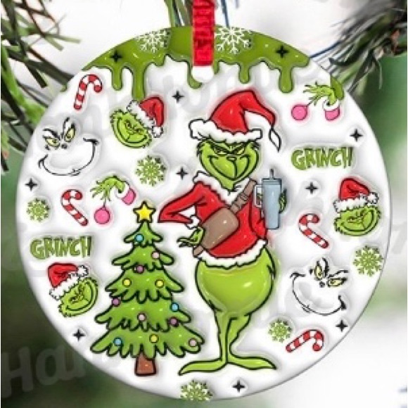Other - 2/$15 SALE! Grinch Christmas Ornament